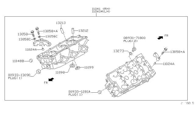 2012 Nissan Pathfinder Cylinder Head & Rocker Cover Diagram 4