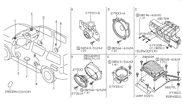 2006 Nissan Pathfinder Speaker Diagram 2