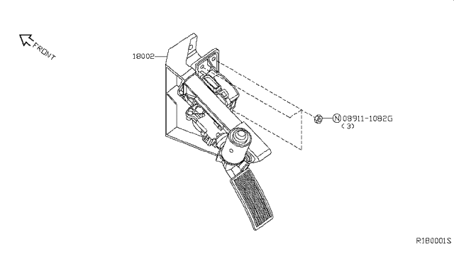 2010 Nissan Pathfinder Accelerator Linkage Diagram 1