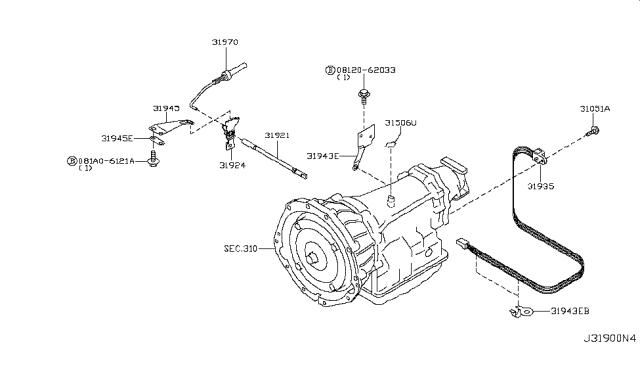 2011 Nissan Pathfinder Control Switch & System Diagram 1