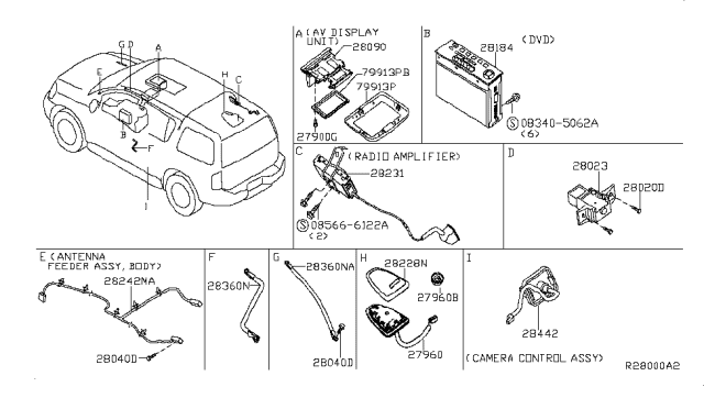 2012 Nissan Pathfinder Audio & Visual Diagram 3