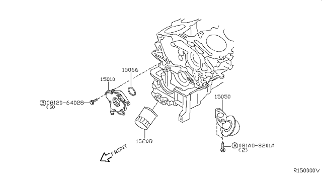 2011 Nissan Pathfinder Lubricating System Diagram 2