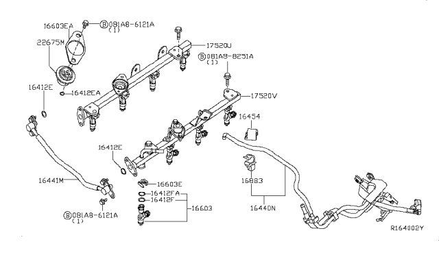 2012 Nissan Pathfinder Fuel Strainer & Fuel Hose Diagram 1