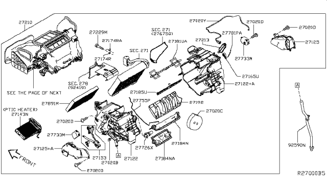Blower Assembly-Air Conditioner Diagram for 27210-5SA1B