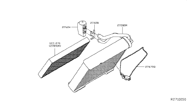 2019 Nissan Leaf Cooling Unit Diagram