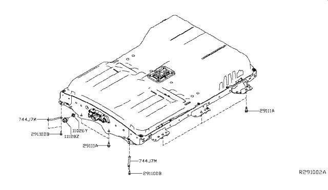 2018 Nissan Leaf Electric Vehicle Battery Diagram 1