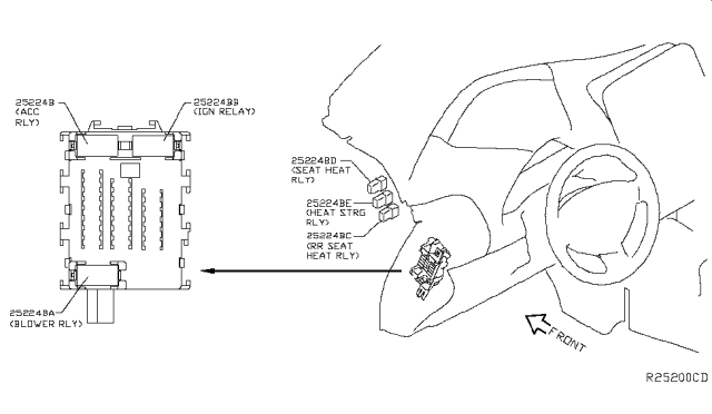 2019 Nissan Leaf Relay Diagram 1