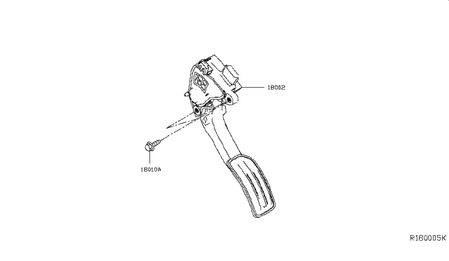 2018 Nissan Leaf Accelerator Linkage Diagram