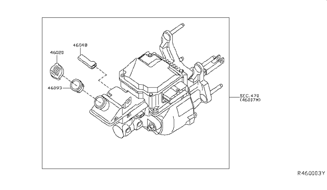 2018 Nissan Leaf Brake Master Cylinder Diagram