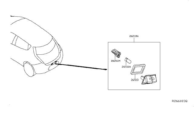 2019 Nissan Leaf Licence Plate Lamp Diagram