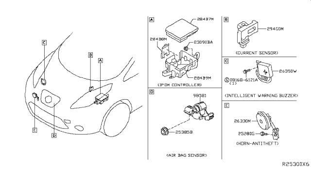 2018 Nissan Leaf Electrical Unit Diagram 1