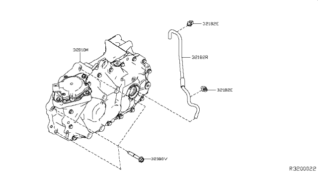 2019 Nissan Leaf Transaxle Assembly Diagram for 32010-5SN0A