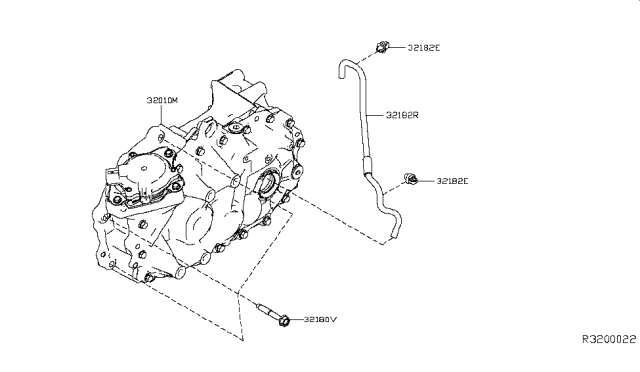 2018 Nissan Leaf Hose-Breather Diagram for 31098-5SA0B