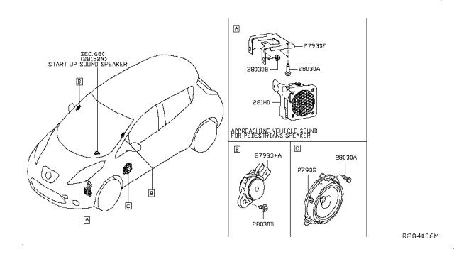 2019 Nissan Leaf Speaker Diagram 2