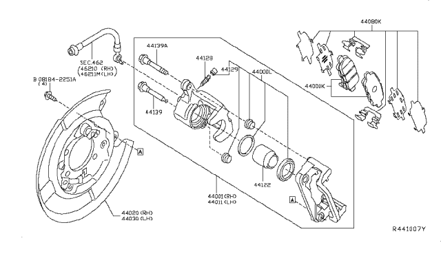 2019 Nissan Leaf Rear Brake Diagram 1