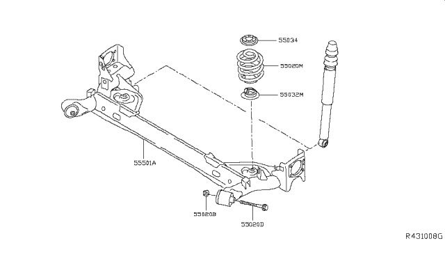 2019 Nissan Leaf Rear Suspension Diagram 1