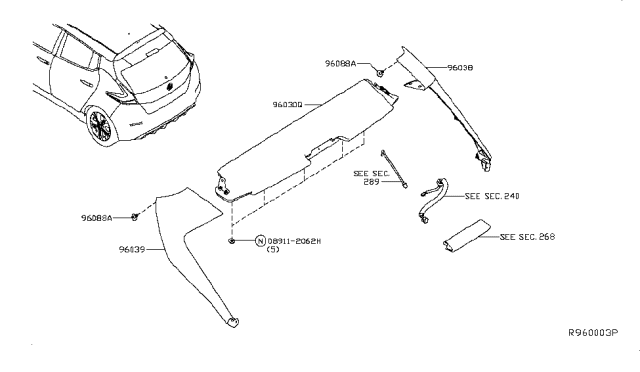 2018 Nissan Leaf Air Spoiler Diagram