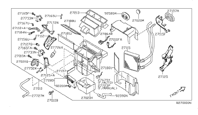 2006 Nissan Altima Valve Assy-Expansion Diagram for 92200-4M405