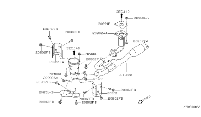 2006 Nissan Altima Catalyst Converter,Exhaust Fuel & URE In Diagram