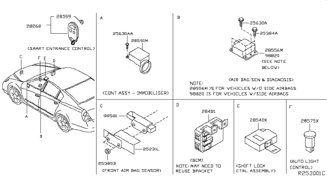 2003 Nissan Altima Electrical Unit Diagram 3