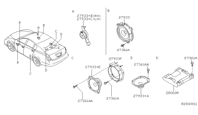 2006 Nissan Altima Speaker Diagram