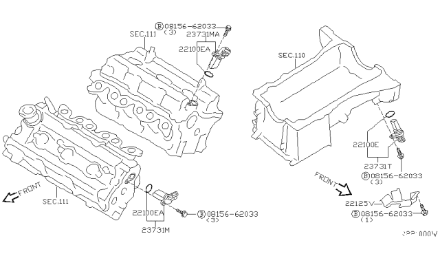 2006 Nissan Altima Distributor & Ignition Timing Sensor Diagram