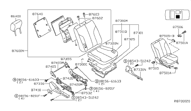 2005 Nissan Altima Front Seat Diagram 17