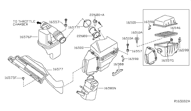 2003 Nissan Altima Air Cleaner Diagram 1