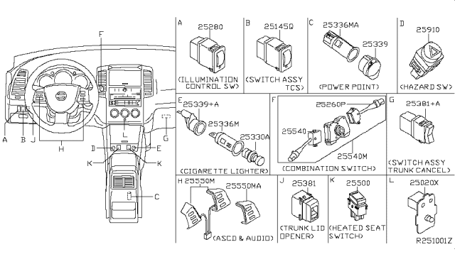 2006 Nissan Altima Switch Diagram 2