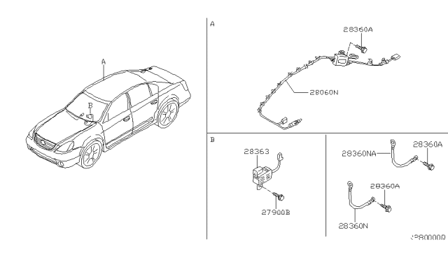 2004 Nissan Altima Audio & Visual Diagram 3