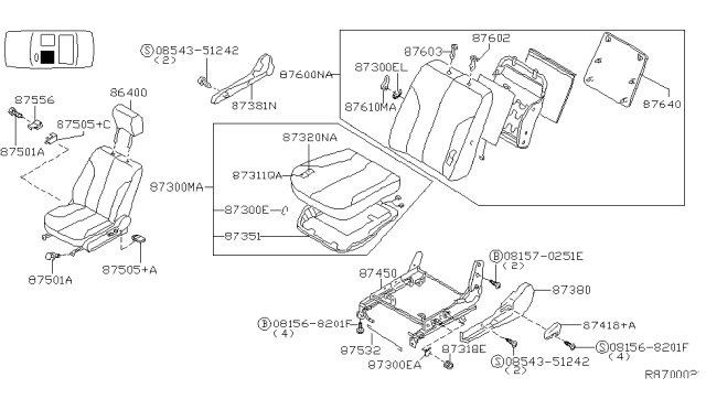 2005 Nissan Altima Front Seat Diagram 4