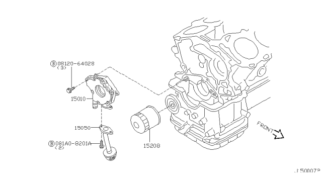 2002 Nissan Altima Lubricating System Diagram 2