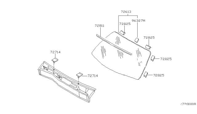 2002 Nissan Altima Front Windshield Diagram