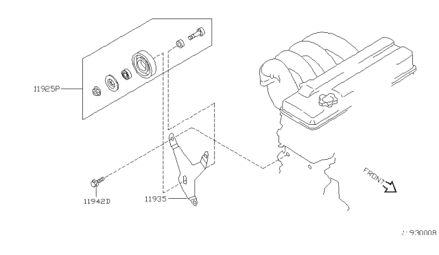 2003 Nissan Altima Power Steering Pump Mounting Diagram 1