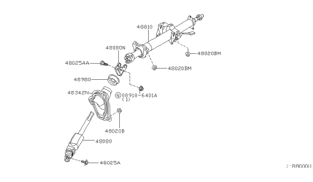 2004 Nissan Altima Steering Column Diagram 3