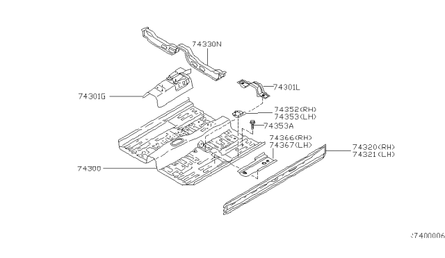 2005 Nissan Altima Floor Panel Diagram