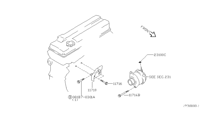 2005 Nissan Altima Alternator Fitting Diagram 1