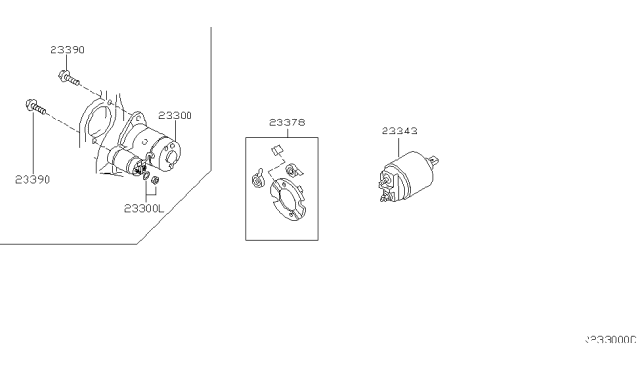 2002 Nissan Altima Bolt Diagram for 23390-8H301