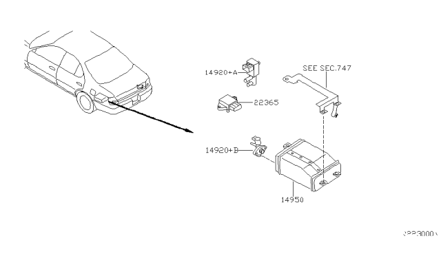 2002 Nissan Altima Engine Control Vacuum Piping Diagram 3