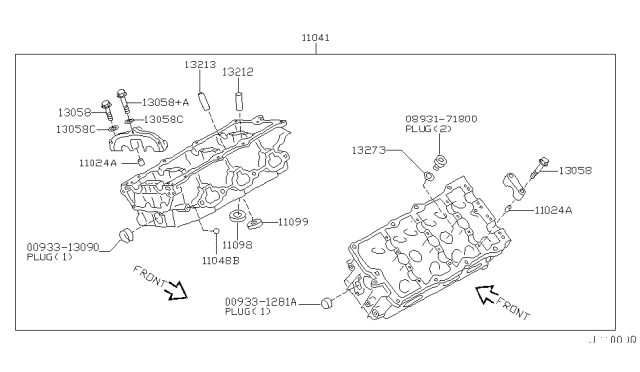 2002 Nissan Altima Cylinder Head & Rocker Cover Diagram 3