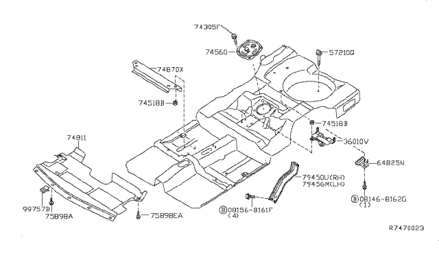 2006 Nissan Altima Floor Fitting Diagram 5