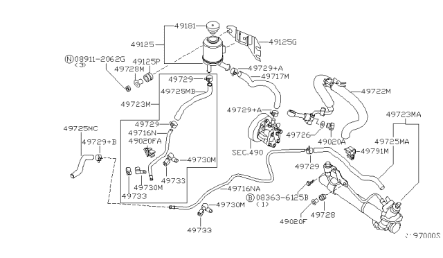 2003 Nissan Altima Power Steering Piping Diagram 1