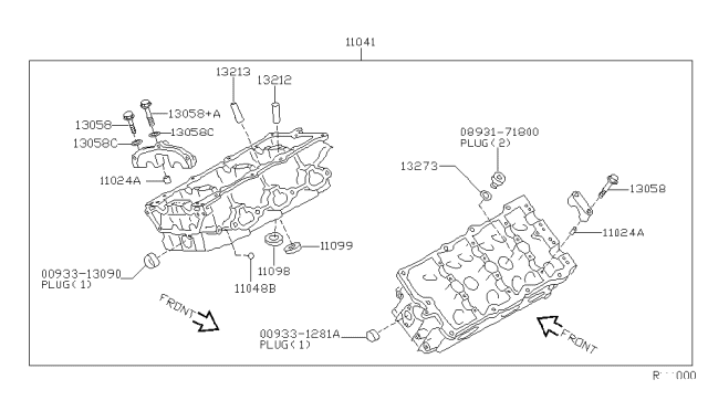 2003 Nissan Altima Cylinder Head & Rocker Cover Diagram 4