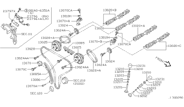 2002 Nissan Altima Camshaft & Valve Mechanism Diagram 2