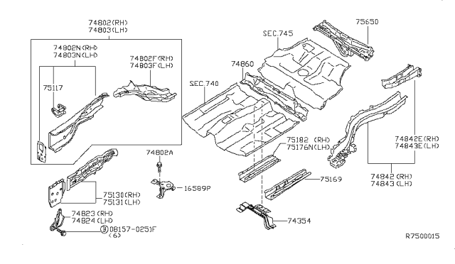 2006 Nissan Altima Member & Fitting Diagram 2