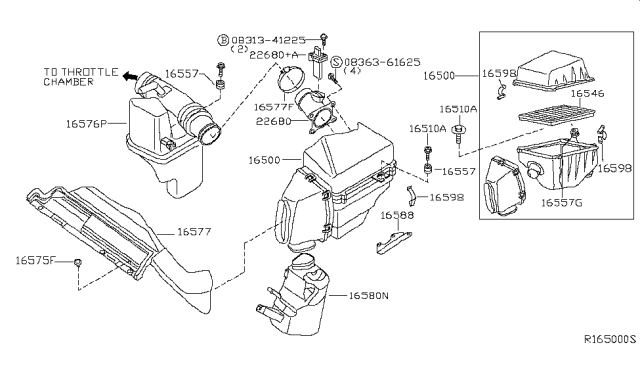 2004 Nissan Altima Air Cleaner Diagram 2