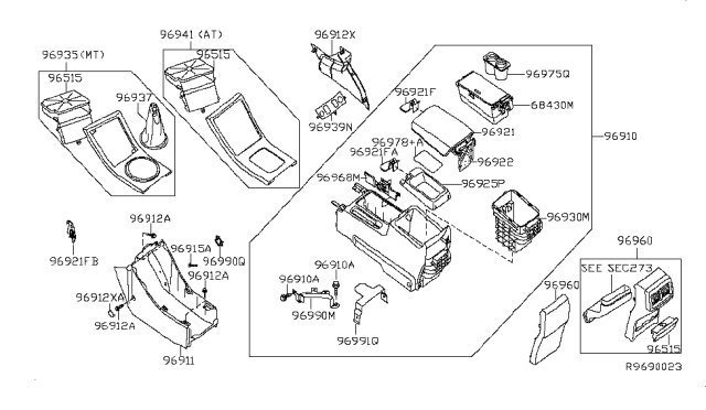 2005 Nissan Altima Console Box Diagram 2