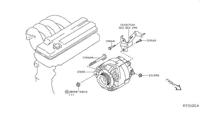 2004 Nissan Altima Alternator Diagram 3