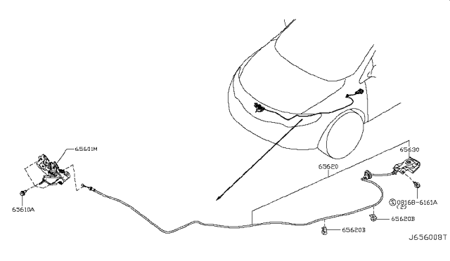 2010 Nissan Murano Hood Lock Control Diagram