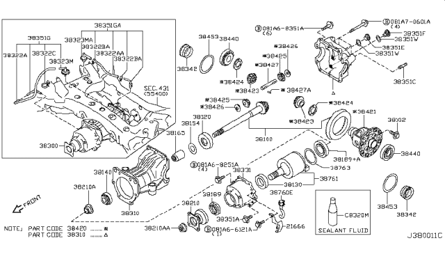 2012 Nissan Murano Rear Final Drive Diagram 1